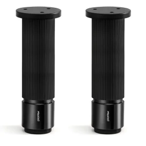 Plantex 6 Inch Sofa Leg for Bed Furniture/Aluminium Sofa Leg for Table/Support Legs/Furniture Leg - Pair of 1 (2 Piece) (DTS-77, Black)