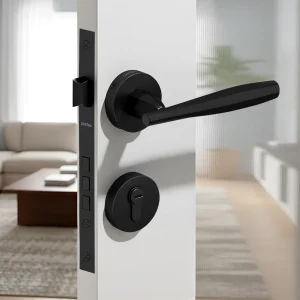 Plantex Door Lock for Home/Main Door Lock Set/Mortise Lock Set with Brass Lock Body & Cylinder - Pack of 1 (7135, Z-Black)