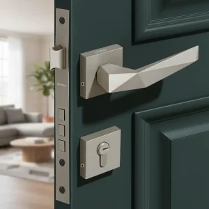 Plantex Mortise Door Lock for Home/Main Door Lock Set/Mortice Lock Set with Brass Lock Body & Cylinder (7129, Satin White)