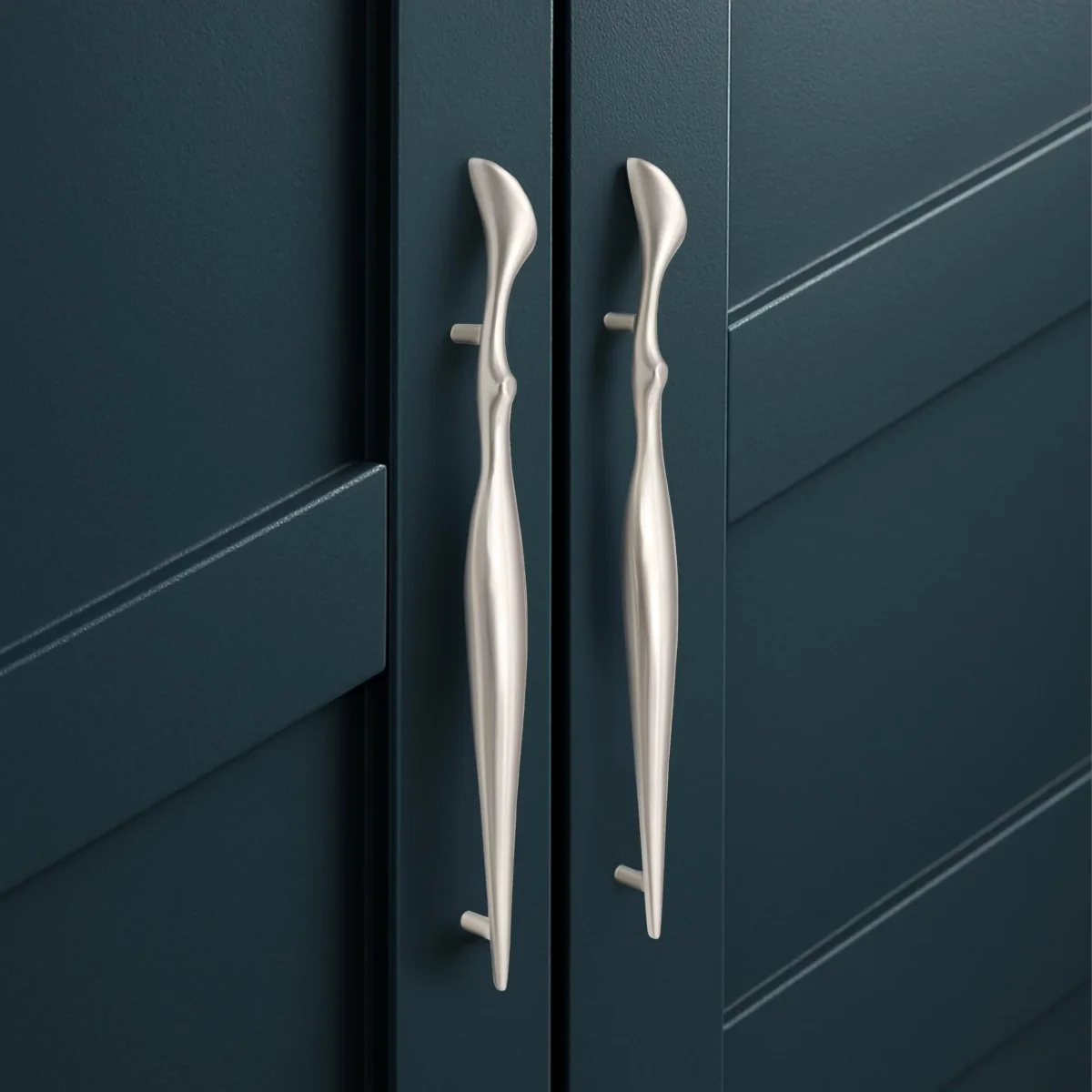 Plantex Cabinet Handle/Kitchen Cabinet Door Handle/Wardrobe/160 mm Cupboard Handle/Door Pull-Push Handle for Home/Office - Pack of 2 (Satin) - Image 2