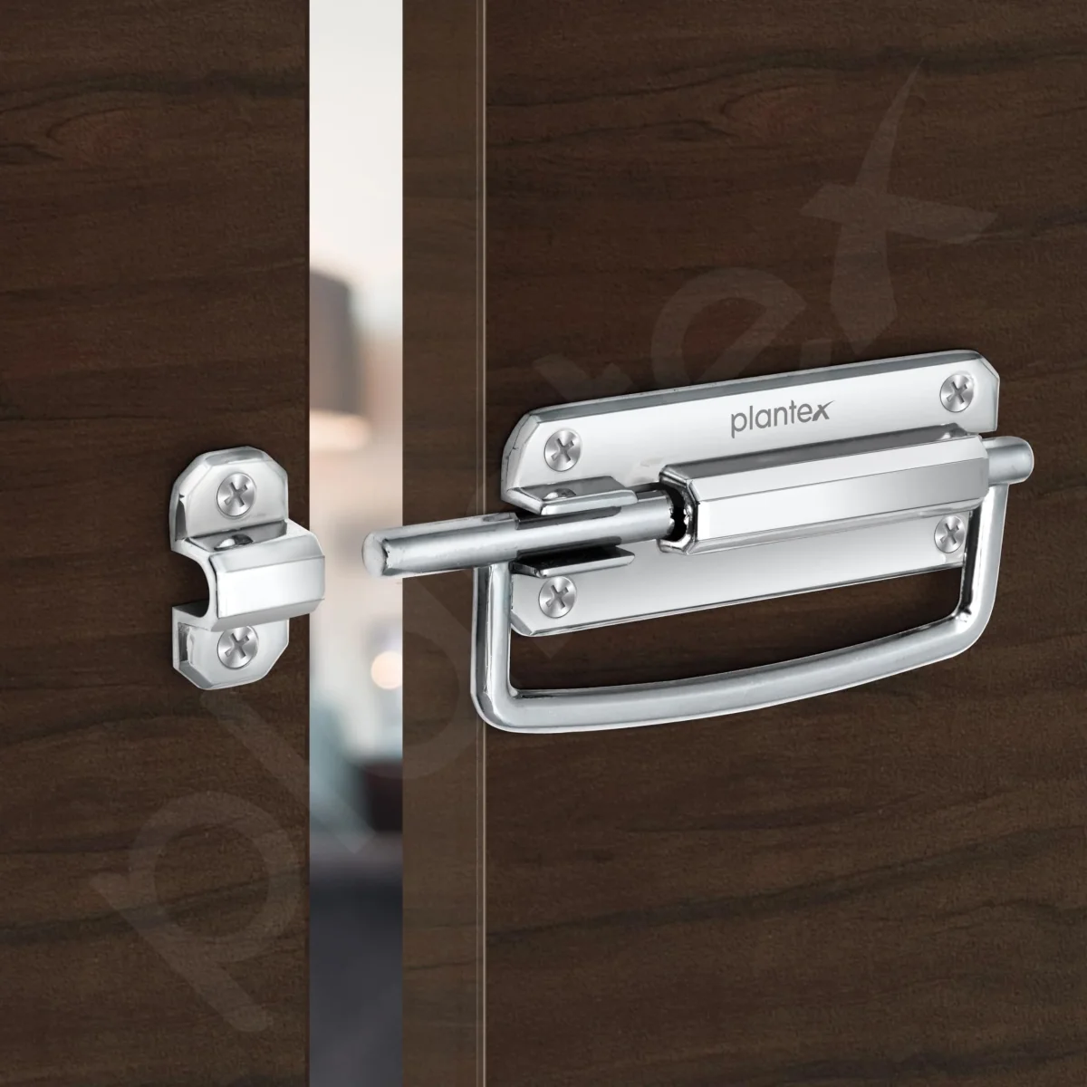 Plantex Door Stopper/5 Inch Baby Latch Kadi/Door Latch for Bathroom/Door Lock for Home/Office Doors - Pack of 1 (Chrome) - Image 3