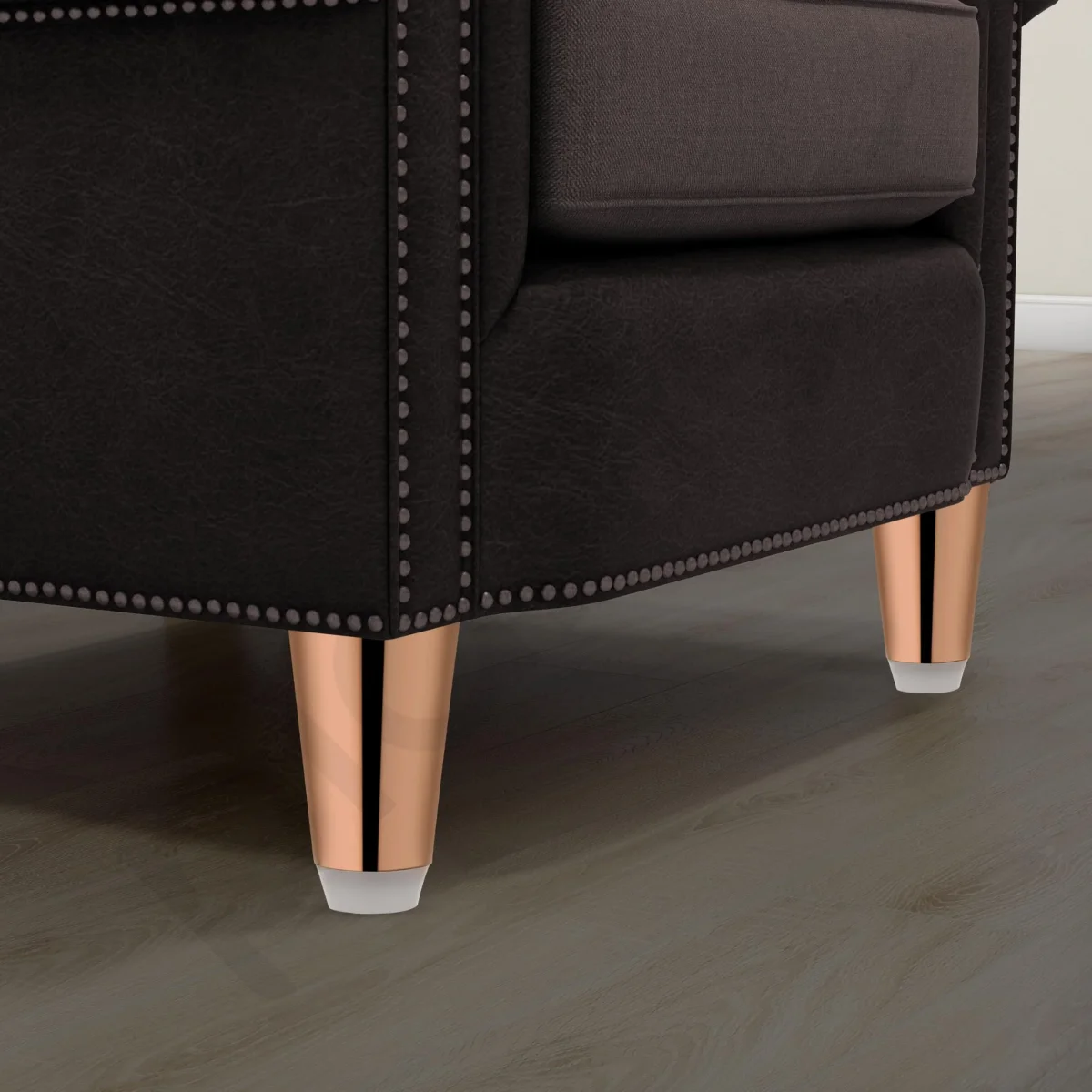 Plantex Heavy Duty Stainless Steel 4 inch Sofa Leg/Bed Furniture Leg Pair for Home/Furniture Sofa Legs for Table/Sofa Support Legs/Sofa Furniture Leg (Rose Gold) Set of 4 Pcs - Image 3